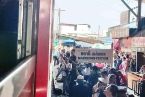 Bangkok: Maeklong Railway, flydende marked og skjult by