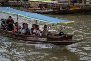 Bangkok : Marché ferroviaire de Maeklong et marché flottant d'Amphawa