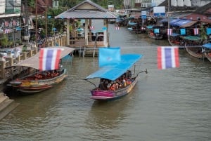 Bangkok : Marché ferroviaire de Maeklong et marché flottant d'Amphawa