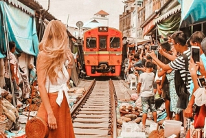 Bangkok: Damnoen Saduak Maeklong&Salt Field Coffee Shop Tour