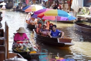 Bangkok: Maeklong Railway Market och Floating Market Tour
