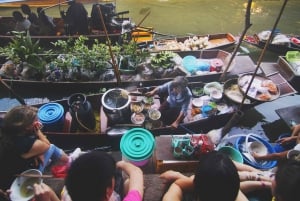 Bangkok : Visite d'une journée du marché ferroviaire de Maeklong et du marché flottant
