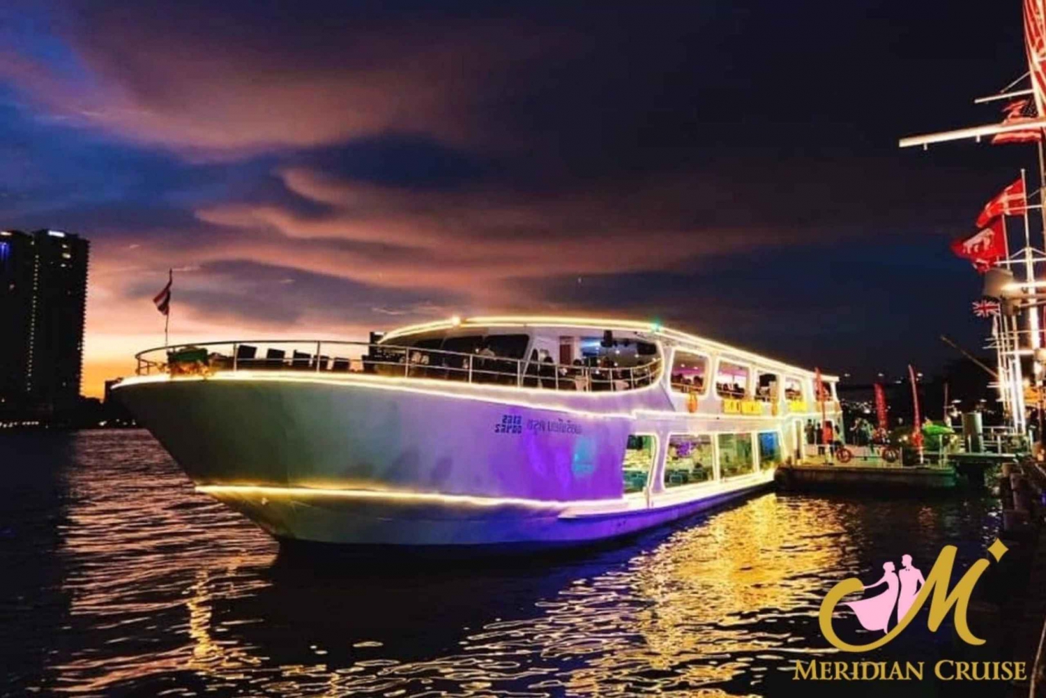 Bangkok: Meridian Cruise with Optional Hotel Transfer