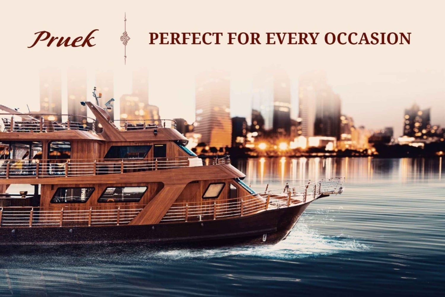 Bangkok: Dinner-Bootsfahrt mit Michelin-Stern auf der Pruek Cruise