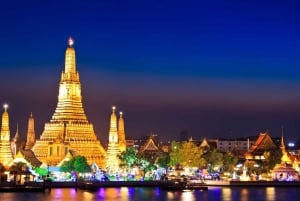 Bangkokissa: Temple & Flower Market vierailu