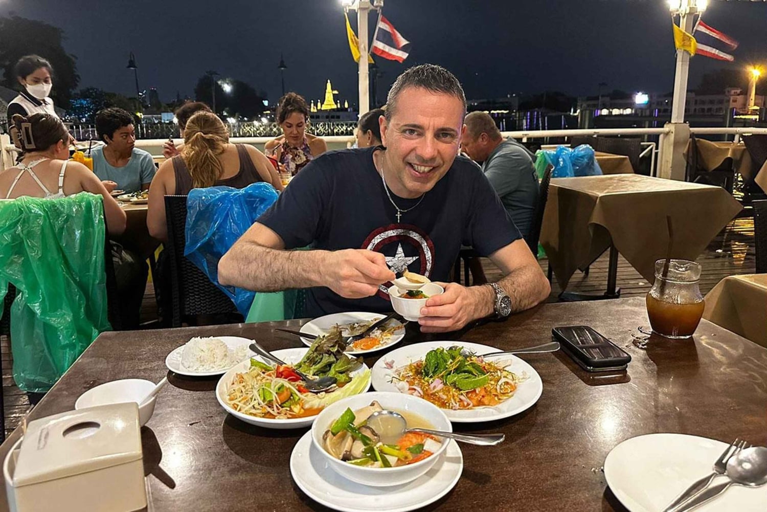 Visite nocturne culinaire en tuk-tuk à Bangkok