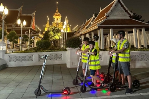 Bangkok: Wycieczka skuterem elektrycznym nocą