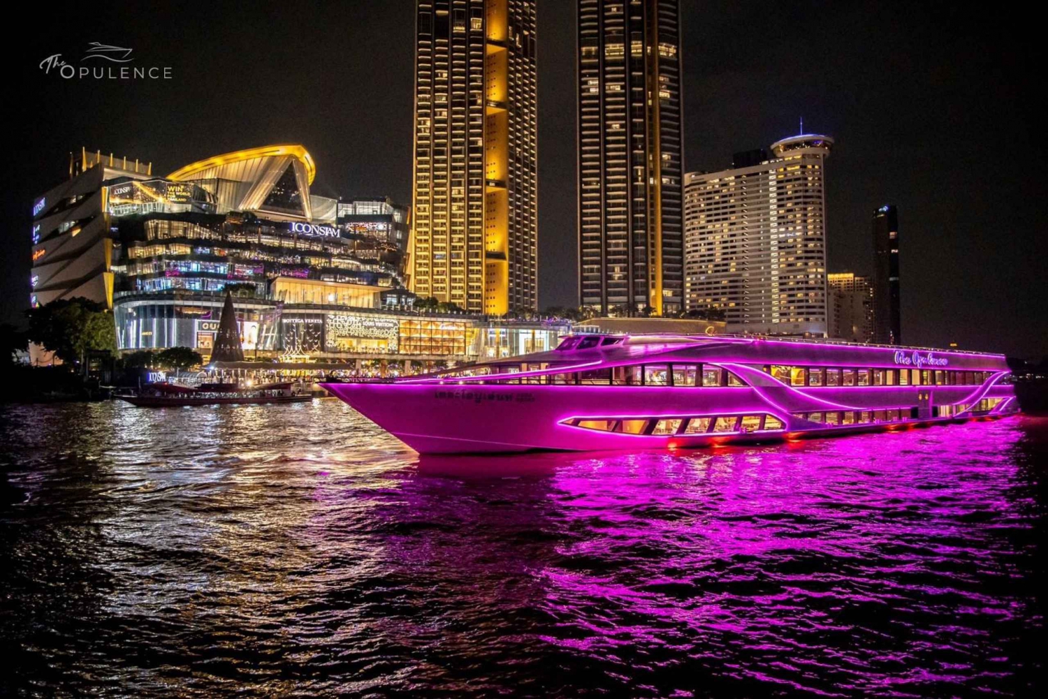 Bangkok: Opulence Luxe Dinner Cruise met Hotel Transfer