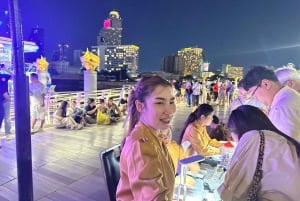 Bangkok: Crociera con cena di lusso Opulence con trasferimento in hotel