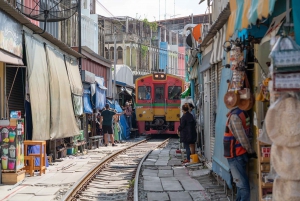 Bangkok: Damnoen Saduak e Mercato Ferroviario con il Food Bus