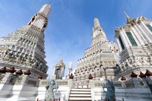 Bangkok: Tour privato dei canali e 2 templi con servizio di prelievo in hotel