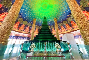 Bangkok: Tour privato dei canali e 2 templi con servizio di prelievo in hotel