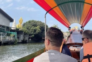 BANGKOK: Prywatna łódź z długim ogonem i 2 świątynie z odbiorem z hotelu