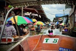 Bangkok: experiência privada no mercado flutuante e no mercado ferroviário