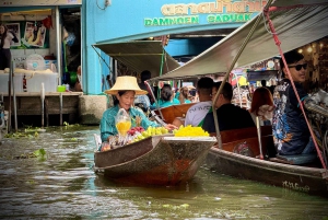 Bangkok: experiência privada no mercado flutuante e no mercado ferroviário