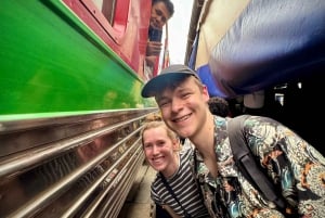 Bangkok: experiência privada no mercado flutuante e no mercado ferroviário