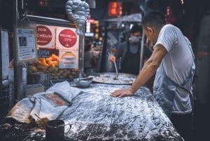 Bangkok: Privé Tuk-Tuk nachttour, rivierboot & eten