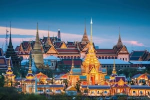 Bangkok: Jernbane, flytende marked og Chao Phraya-cruise