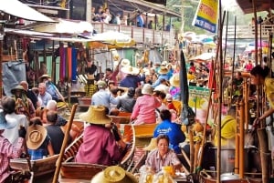 Bangkok: Jernbane, flytende marked og Chao Phraya-cruise