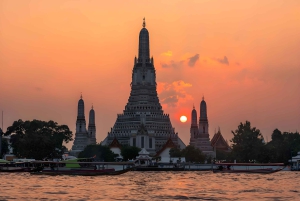 Bangkok: Jernbane, flytende marked og Chao Phraya-cruise