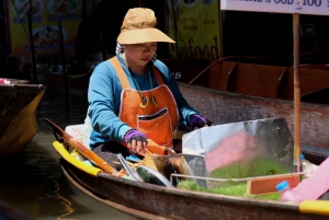 Bangkok: Excursão particular ao mercado ferroviário e ao mercado flutuante