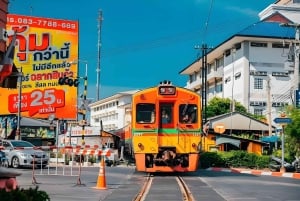 Bangkok: Jernbane, flytende marked og Chao Phraya-cruise