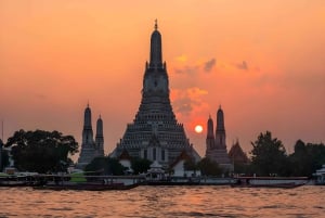 Bangkok: Jernbane, flytende marked og Chao Phraya-cruise