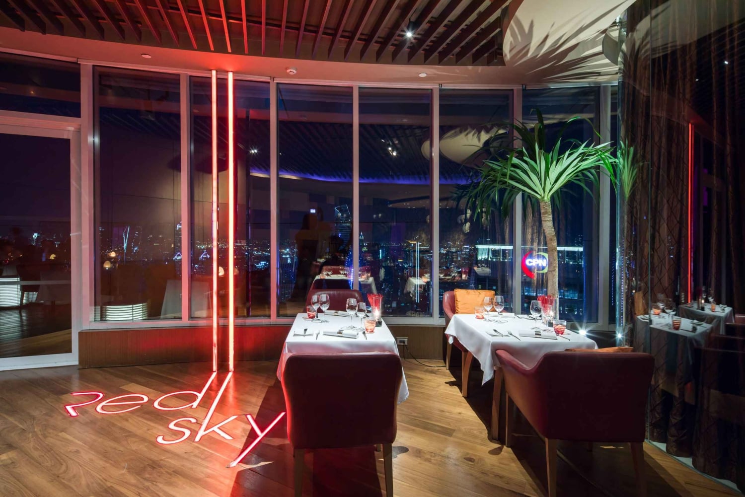 Bangkok: Restaurante Red Sky 55ª planta