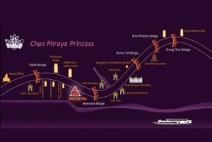 Bangkok: River Dinner Cruise på Chao Phraya Princess