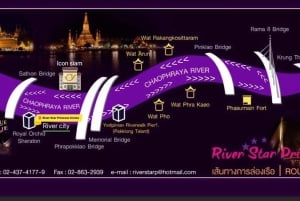 Bangkok: River Star Princess Chao Phraya middagskryssning