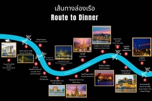 Bangkok: Crucero con cena buffet por el río Chao Phraya