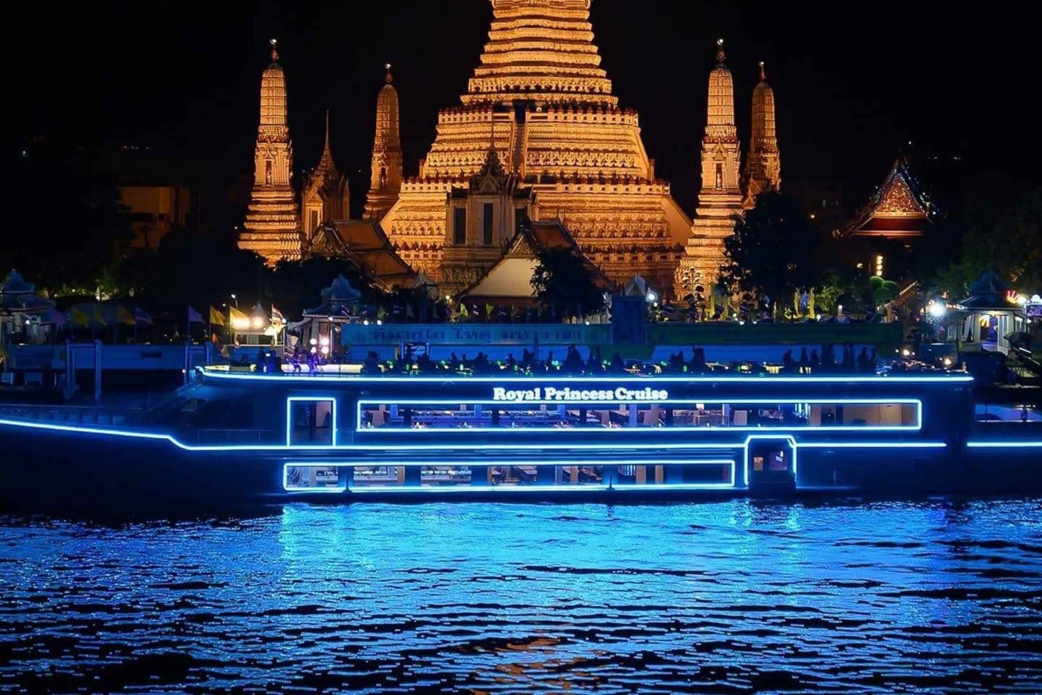 Bangkok: Royal Princess Cruise met buffetdiner en show