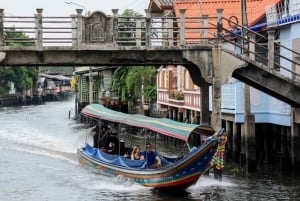Bangkoks Vergangenheit mit lokaler Geschmackstour per Fahrrad und Boot