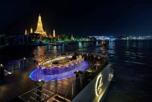 Bangkok: Rejs po rzece Szafran Chao Phraya z kolacją