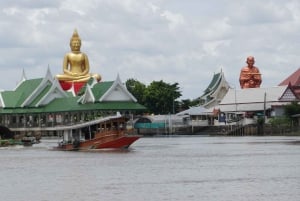Bangkok: Tour en barco lento por el río hacia/desde Ayutthaya