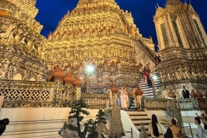 Bangkok Sunset Temples & Twilight River Dinner Journey