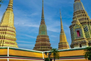 Bangkok: Tempel i solnedgången och middagskryssning på floden