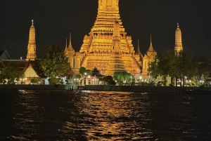 Bangkok: Tempel i solnedgången och middagskryssning på floden