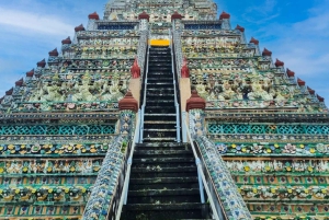 Bangkok: Tempel i solnedgången och middagskryssning på floden