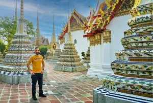 Bangkok: Tempel i solnedgången och middagskryssning på floden