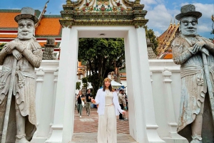Bangkok: Tempel i solnedgången och middagskryssning på floden