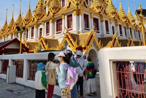 Bangkok: Tempel i solnedgången och middagskryssning på floden