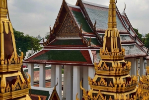 Bangkok: Tempel i solnedgången och middagskryssning på floden