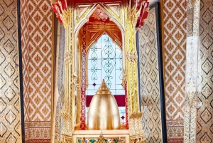 Bangkok: Tempel i solnedgången och middagskryssning på floden