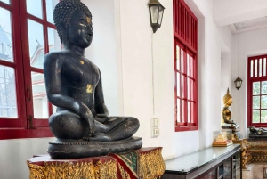 Bangkok: Tempel i solnedgången och middagskryssning på floden