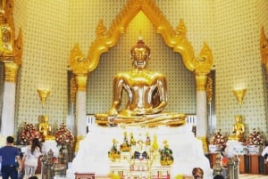 Bangkok: Temple Tour (Golden Buddha + Mini Reclining Buddha)