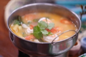 Bangkok: Thaise kookles met witte lotus en markttour