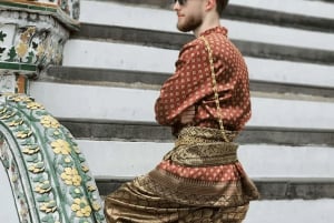 Bangkok: alquiler de trajes tailandeses + peinado, maquillaje y accesorios