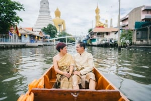 Bangkok:Thai costume with Long tail boat photoshoot