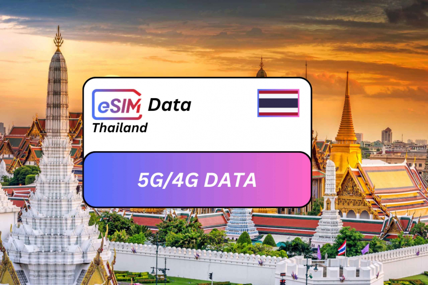 Bangkok: Thailand eSIM Roaming Data Plan